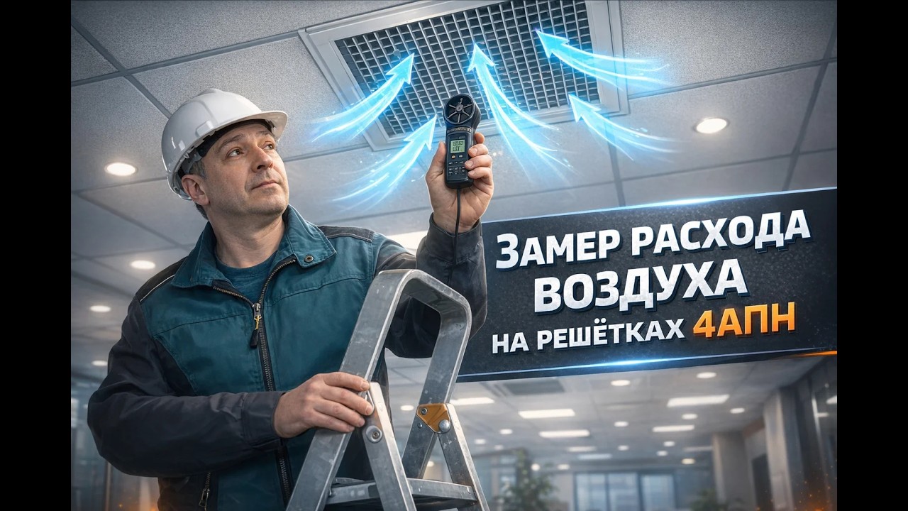 Решётки 600х600 | Замер расходов воздуха