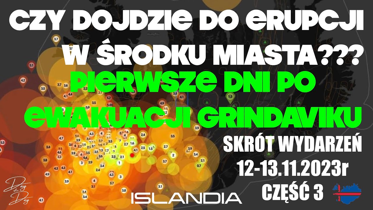 Miasto zagrożone erupcją wulkanu - PIERWSZE DNI PO EWAKUACJI Islandia (skrót wydarzeń) [cz.3]