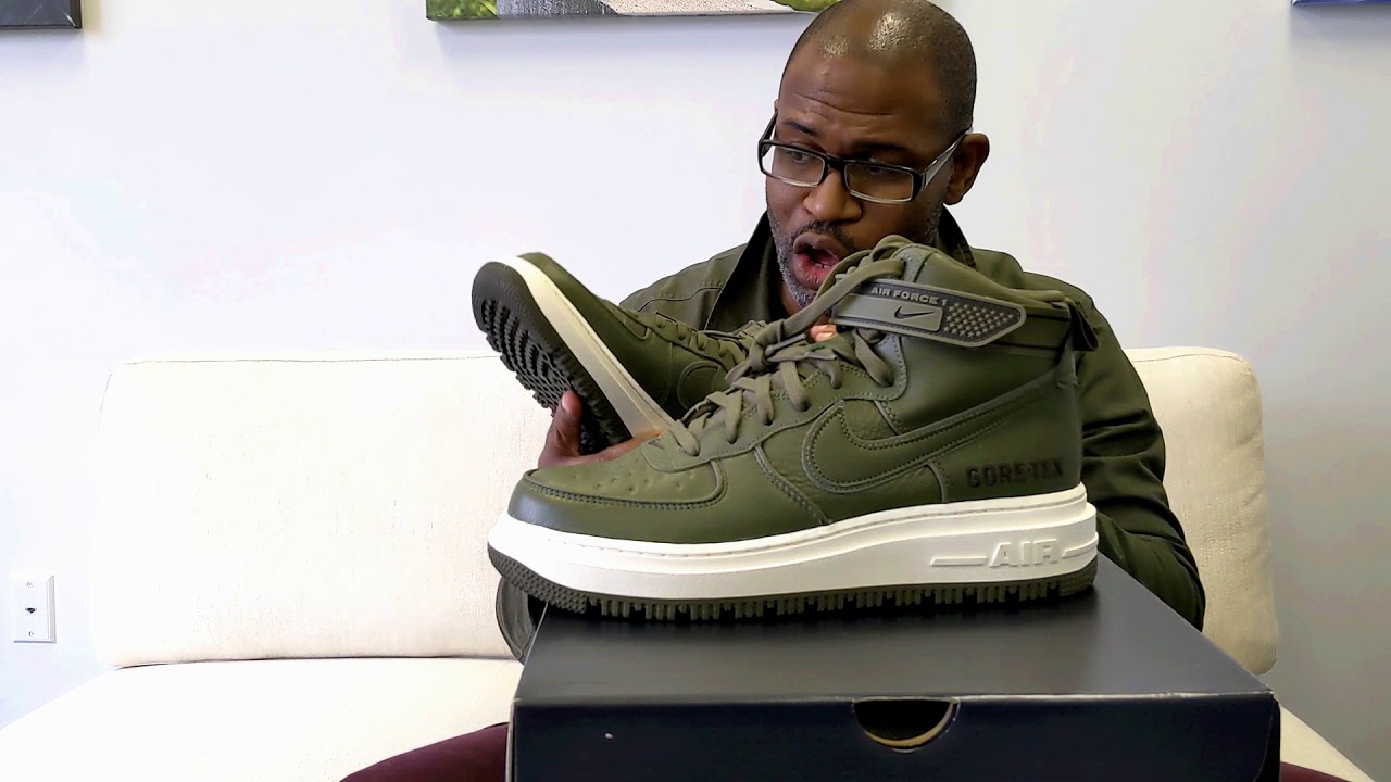 Nike Air Force 1 GTX Boot Medium Olive/Seal Brown-Sail CT2815-201