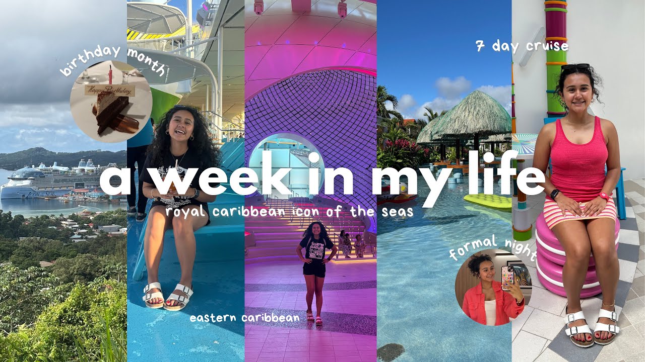 a week in my life | icon of the seas, private island, + everything i ate