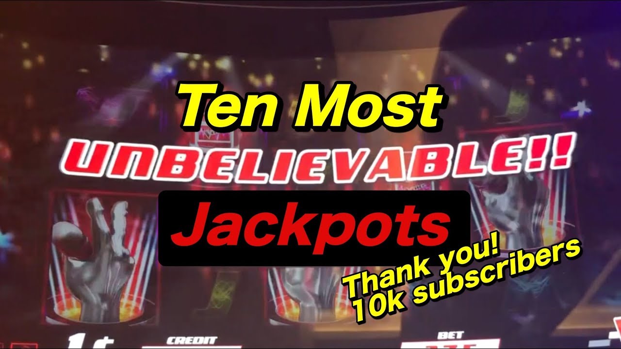 🎰 TEN MOST UNBELIEVABLE CASINO JACKPOTS: includes new handpay on a new slot!