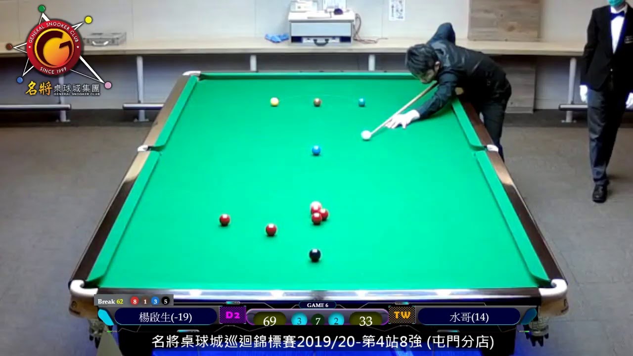 名將桌球城巡迴錦標賽2019/20-第4站8強 楊啟生 VS 水哥  (屯門分店)