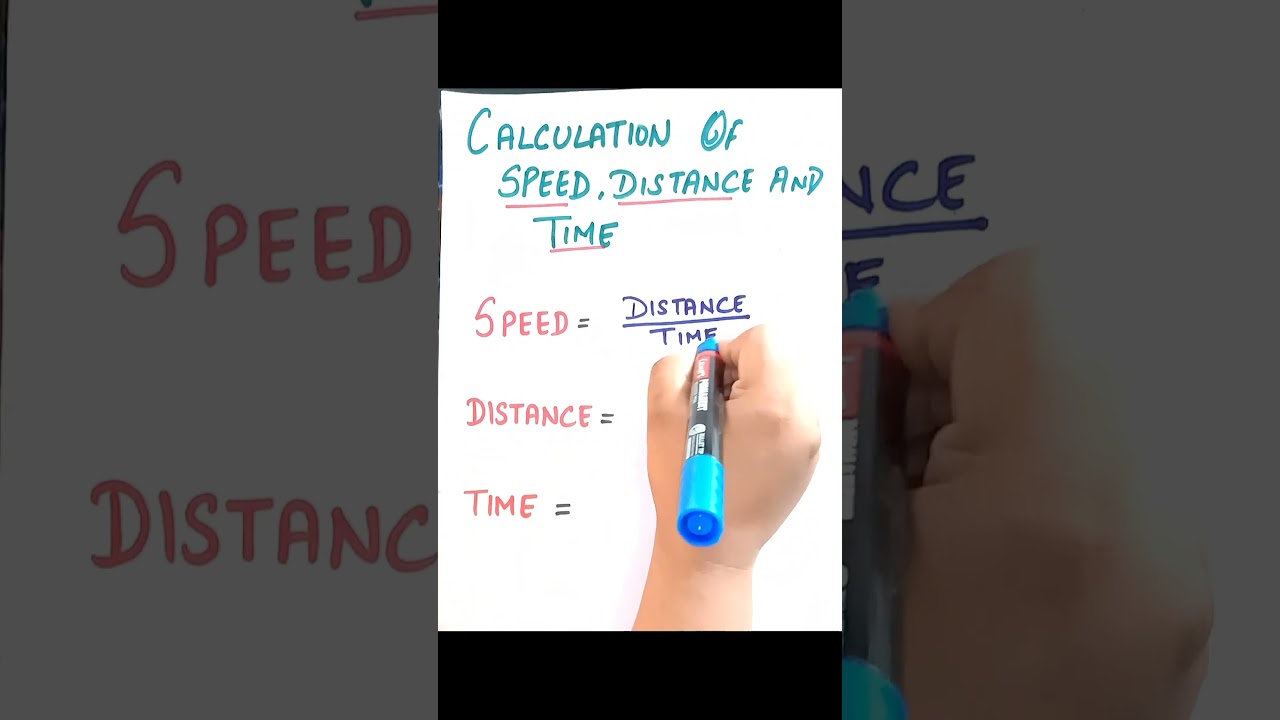 CALCULATION OF SPEED, DISTANCE, TIME || FORMULA || #science #maths #education #tricks #officialmaan