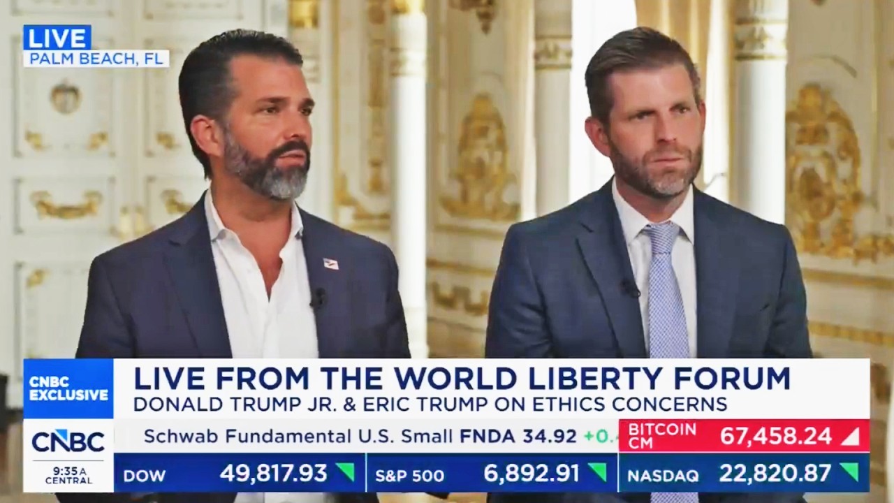 Trump sons MELT DOWN in disaster interview