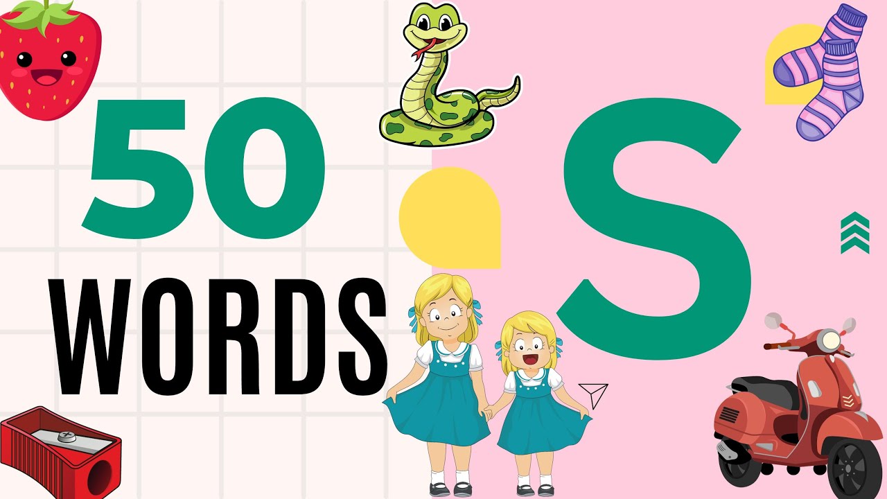S Letter Words | 50 Words That Start With S | S Letter Words Vocabulary