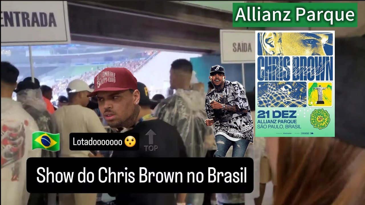 Chris Brown Show no Allianz Parque São Paulo Brasil