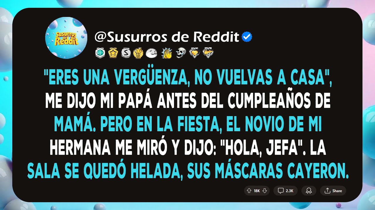 Mi padre me prohibió ir al cumpleaños de mamá... Luego, el novio de mi hermana me miró y me dijo...