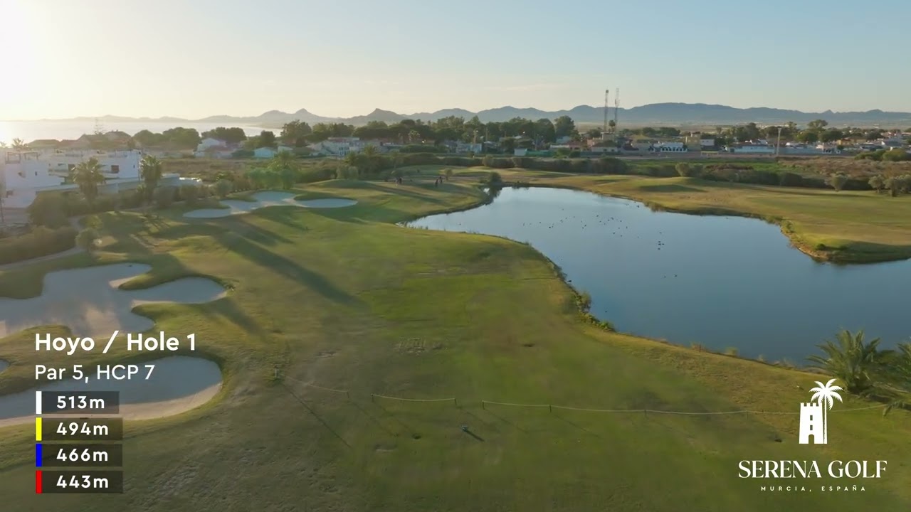 Serena Golf - Hole/Hoyo 1. Par 5, 494m, HCP 7