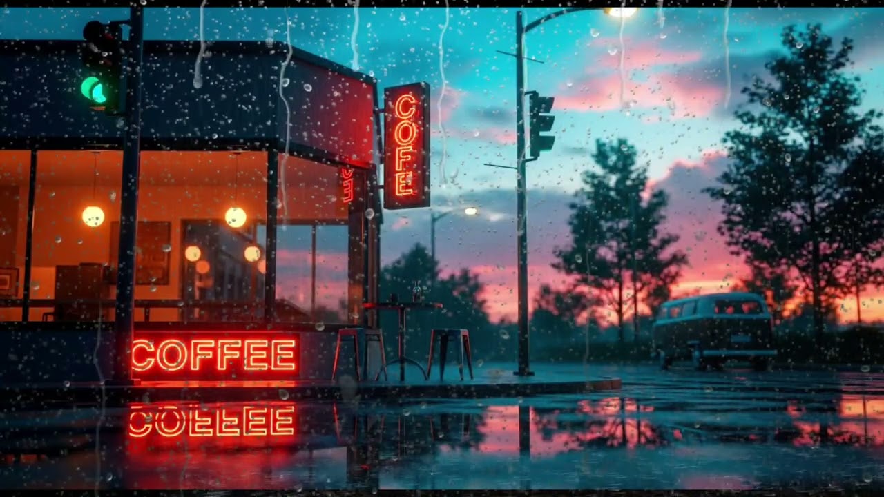 90's Chill Lofi ☕ Rainy Day Study Music – Chillhop Beats & Lofi Rain Playlist ☔️
