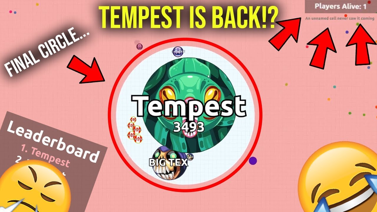 Agar.io - TYT TEMPEST TAKES OVER AGAR.IO NEW BATTLE ROYALE
