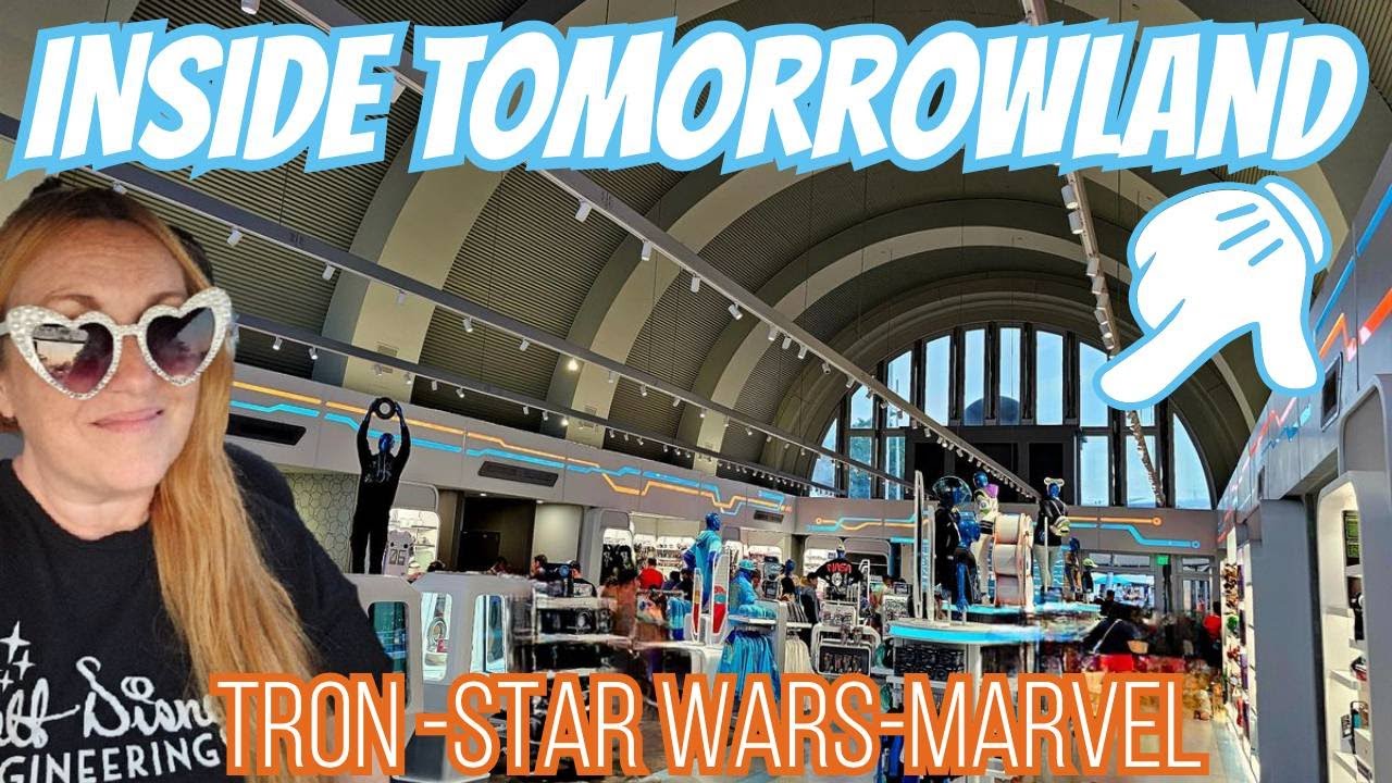 Full Store Tour | Tomorrowland Magic Kingdom 🛍️ | Tron, Marvel, Star Wars & Toy Story Merch & Prices