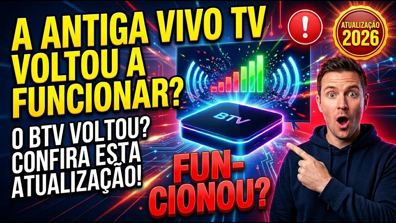 ANTIGO VIVO TV VOLTOU A FUNCIONAR? BTV VOLTOU? -VEJA ESSA ATUALIZA&Ccedil;&Atilde;O SOBRE O BTV