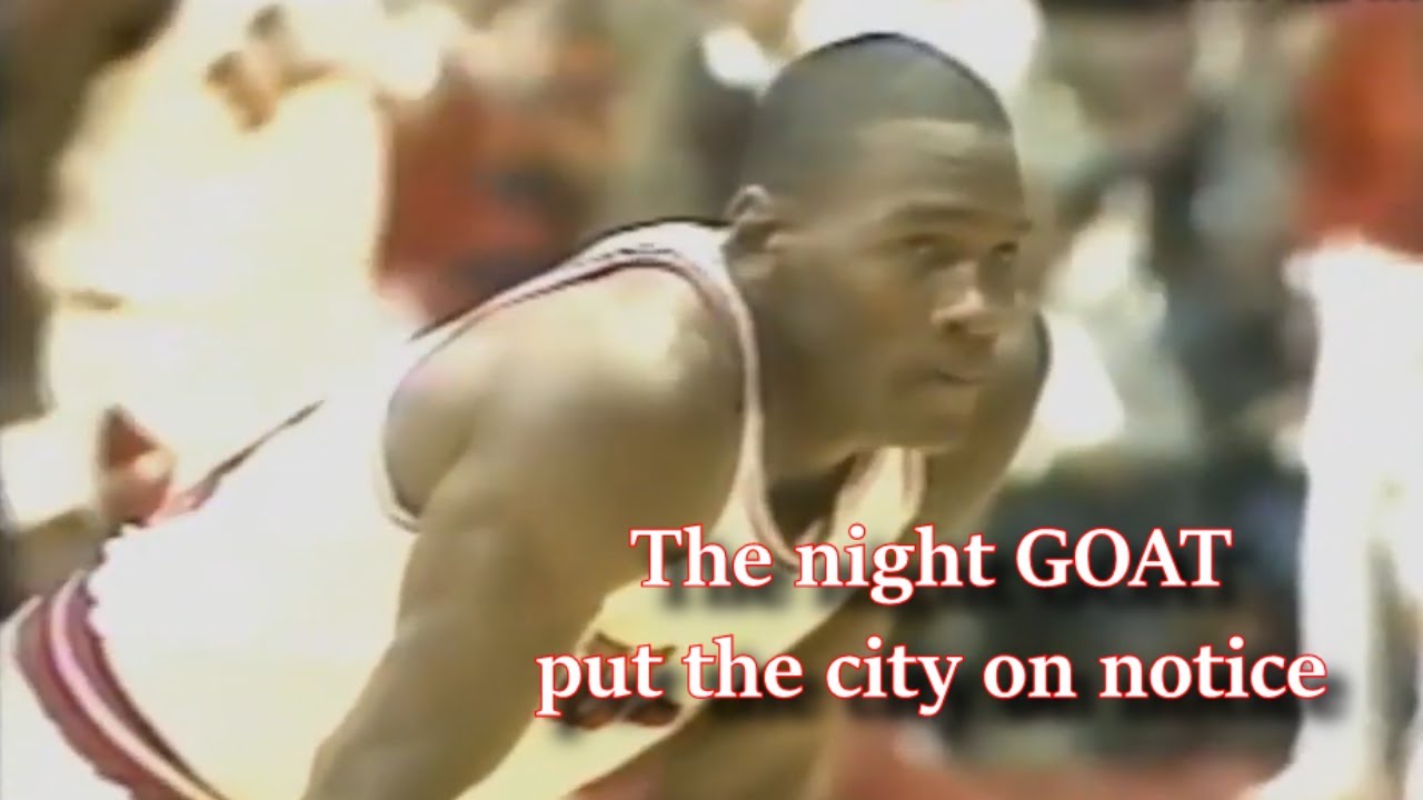 1984 Rookie Michael Jordan's first ever UNBELIEVABLE clutch takeover! 22 points 4th quarter!!