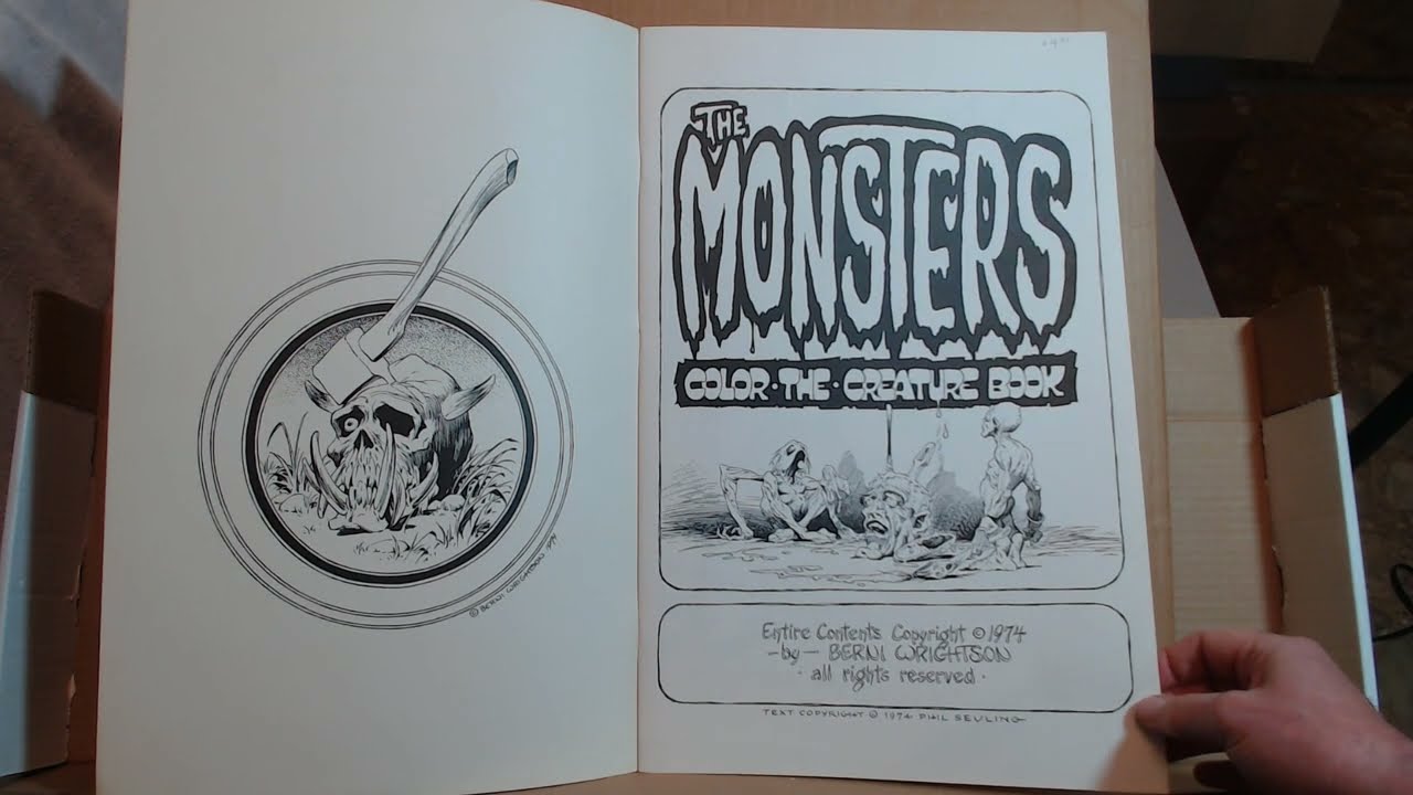 Berni Wrightson Color the Creature Book 1974