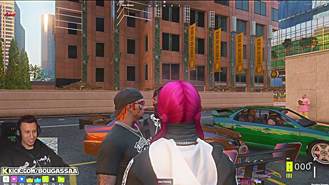 GTA RP MAROC  تبعوني البوليس😥 #bougassaa #bougassa