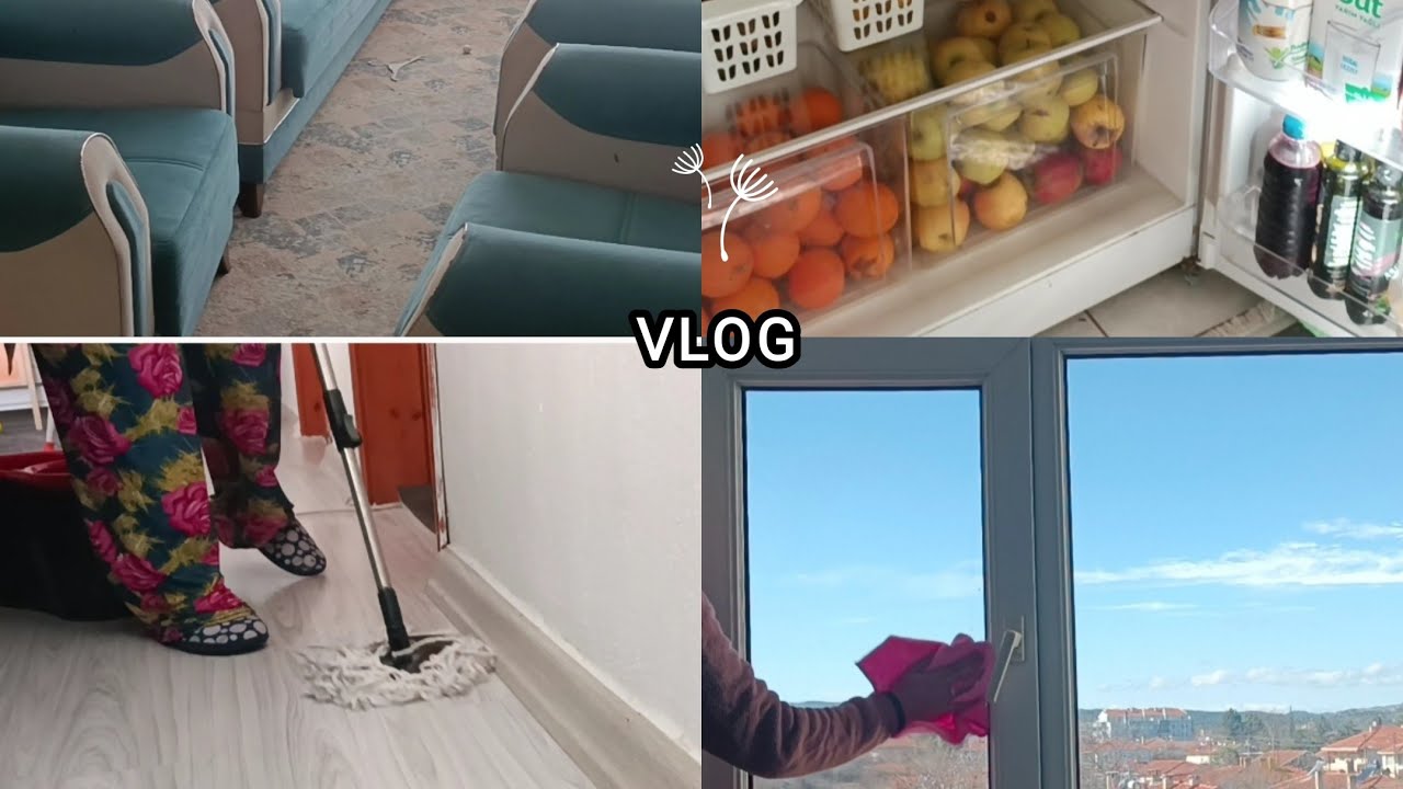 VLOG|Ramazan'da İşlere Devam ✨|Dip Köşe Temizlik🥰|Oturma Odası Temizliği 🧹|Buzdolabı Düzeni ✨