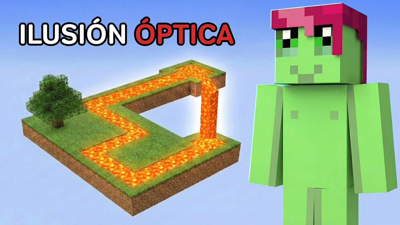 Intentaron engañarme con ILUSIONES ÓPTICAS en Minecraft
