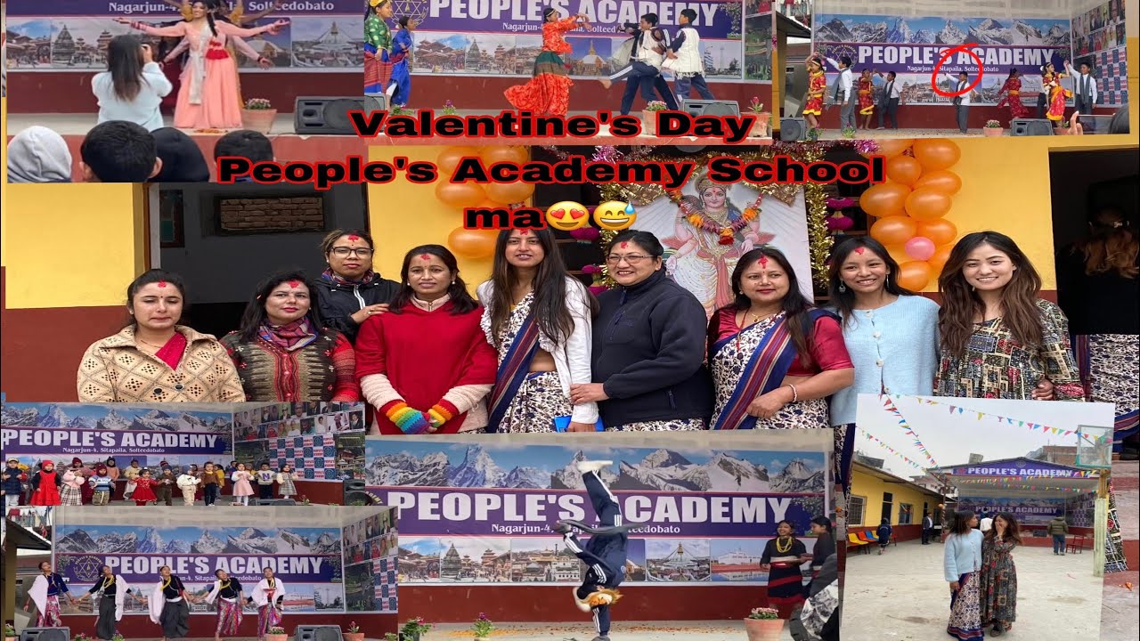 Valentine&rsquo;s Day ❤️People&rsquo;s Academy School ma vayo #aasthaashwi