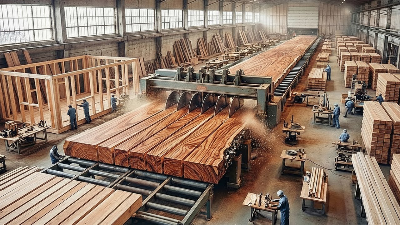 Inside Canada’s Wood Giants | Massive Logging to Automated Beams for Cabins & House Frames
