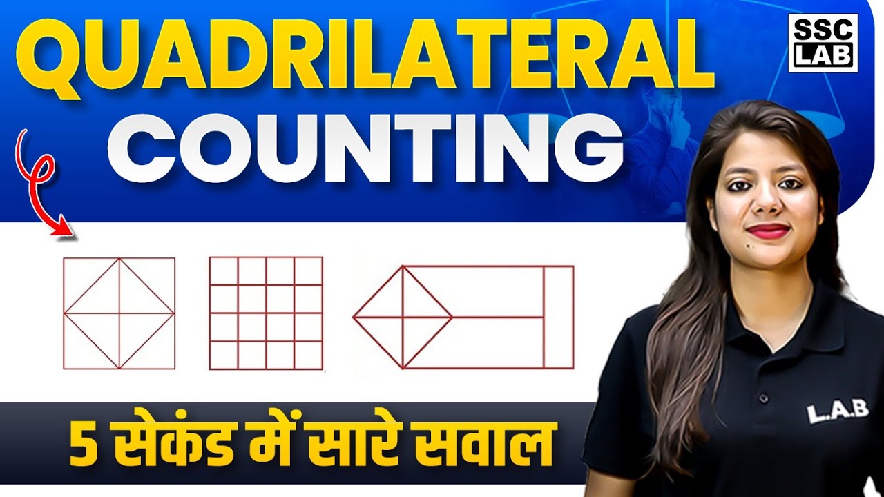 Quadrilateral Counting | Figure Counting Reasoning Tricks for all Competitive Exams by Swapnil Mam
