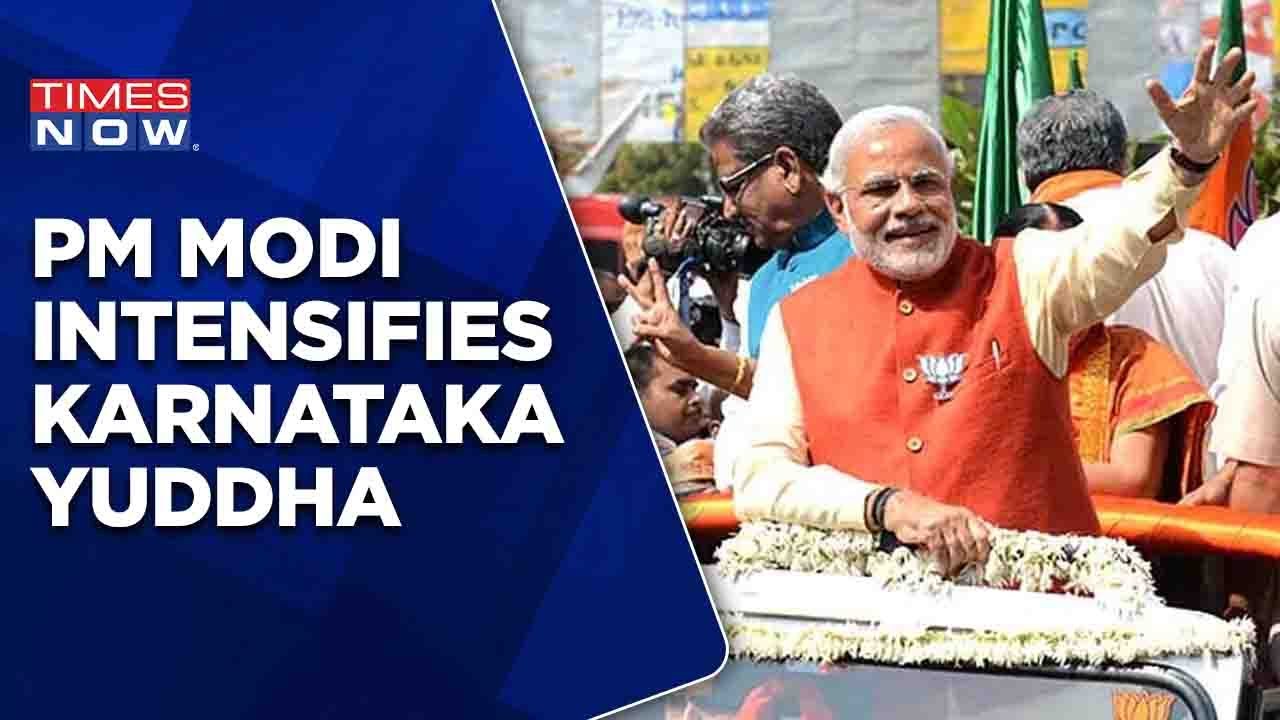 Karnataka Elections 2023: Amid Modi Modi Chants, PM Modi Holds Mega Roadshow In Mysuru |English News