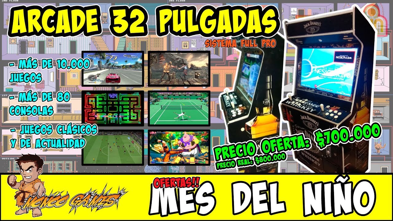 Arcade 22 Pulgadas - Sistema Full Pro - Hyperspin Monoo Games