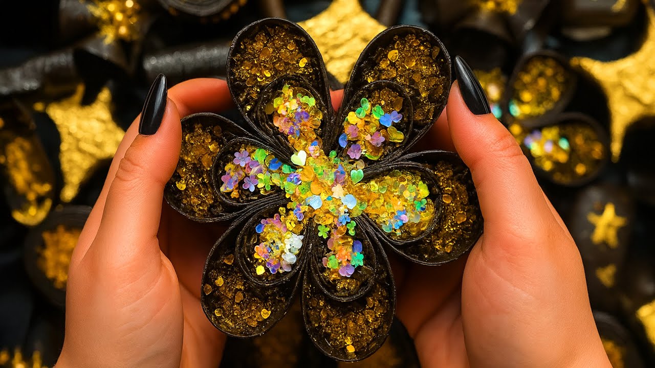Black & Gold Soap ASMR for Sleep - Release Stress