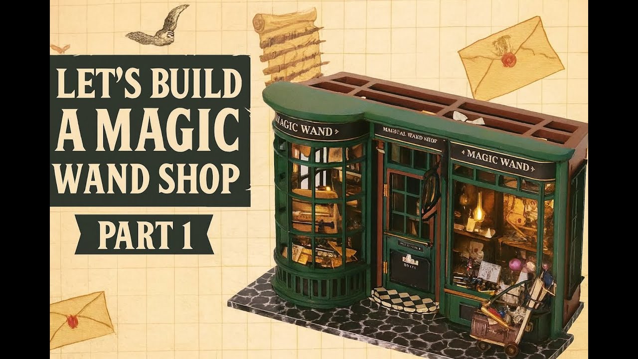 Let's Build A Book Nook, The Magic Wand Shop Part 1