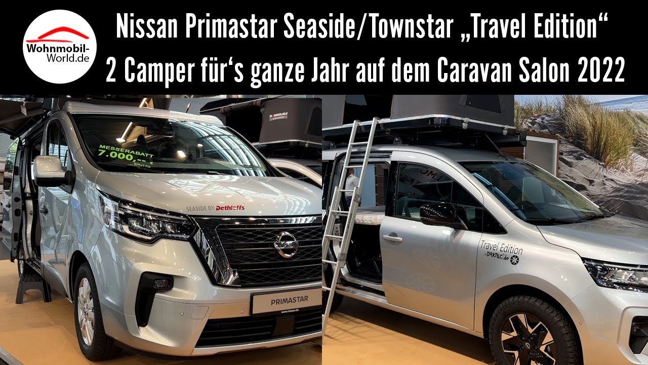 Nissan Primastar Seaside/Townstar Travel Edition - Allroundtalente auf dem Caravan Salon 2022