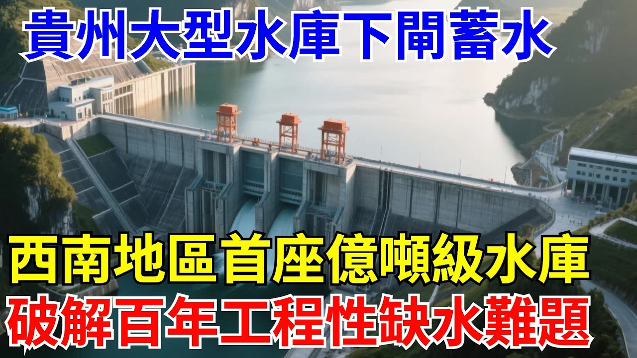 貴州鳳山大型水庫下閘蓄水！西南喀斯特地區首座億噸級水庫，破解百年工程性缺水難題！【山河話事】#大國工程 #科普 #水利工程 #中國