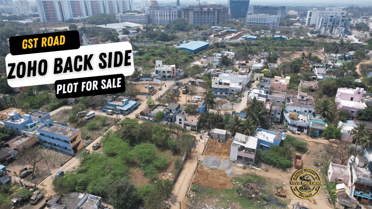 ID 2616 - Plot For Sale in Guduvanchery || 3 Side Road || ZOHO Back Side ||900Mtr Main Road ||