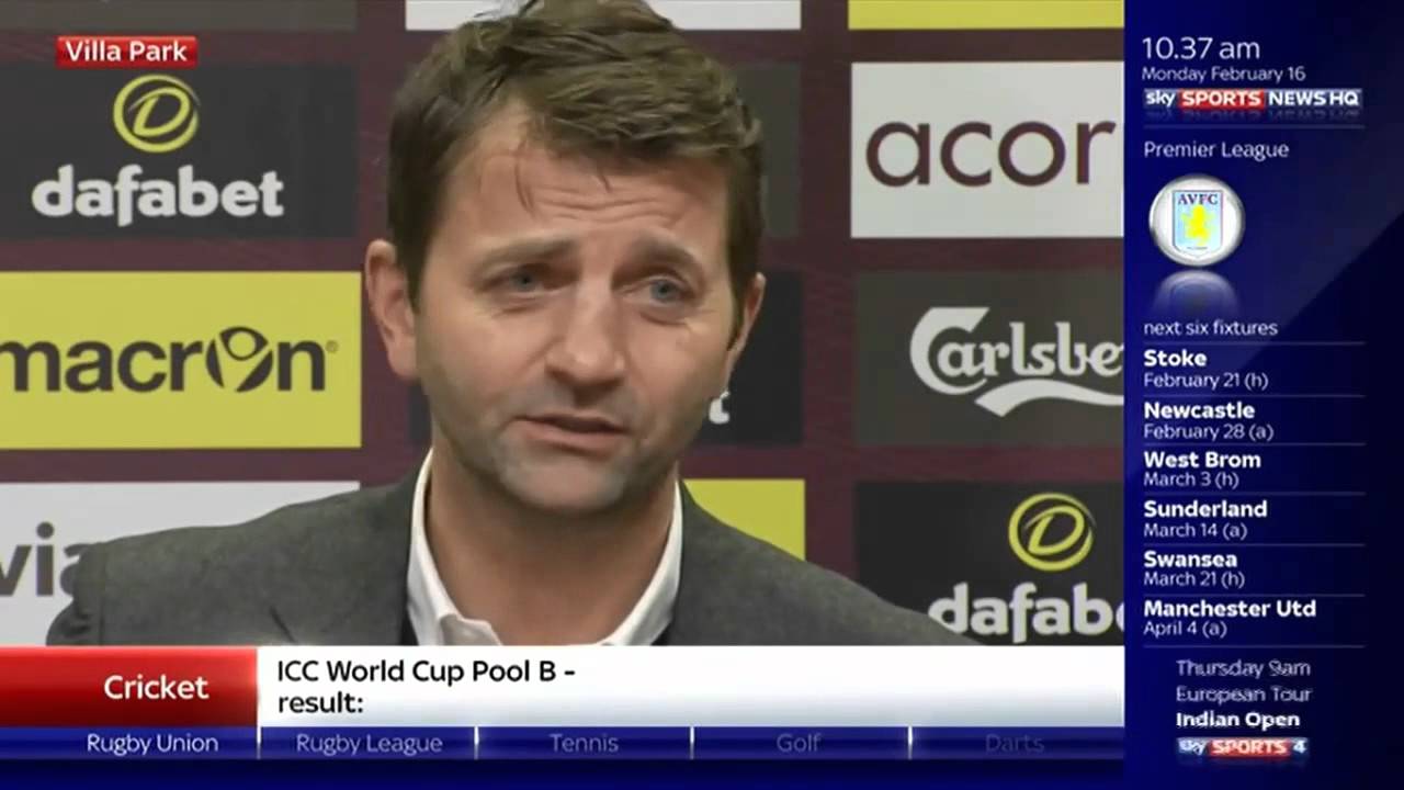 Tim Sherwood's First Aston Villa Press Conference