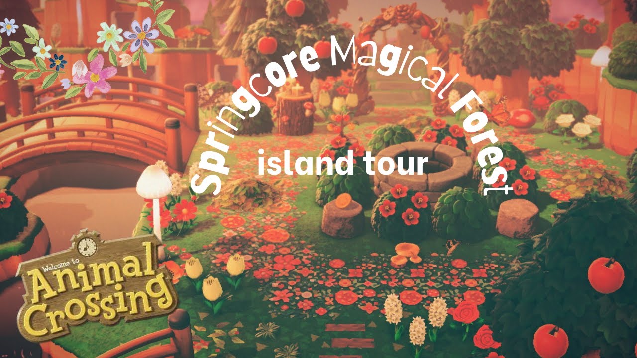 STUNNING Springcore Magical Forest | ACNH island tour