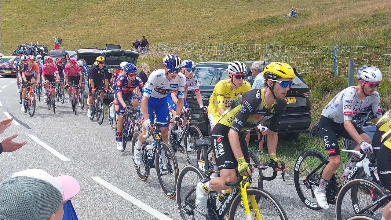 Passage du Tour de France 2025 au col du Glandon
