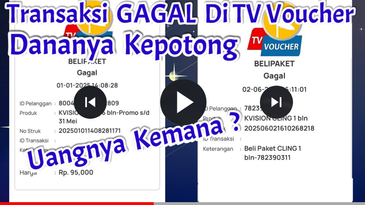 YANG GAGAL TRANSAKSI DI TV VOUCHER HARUS TAU INI