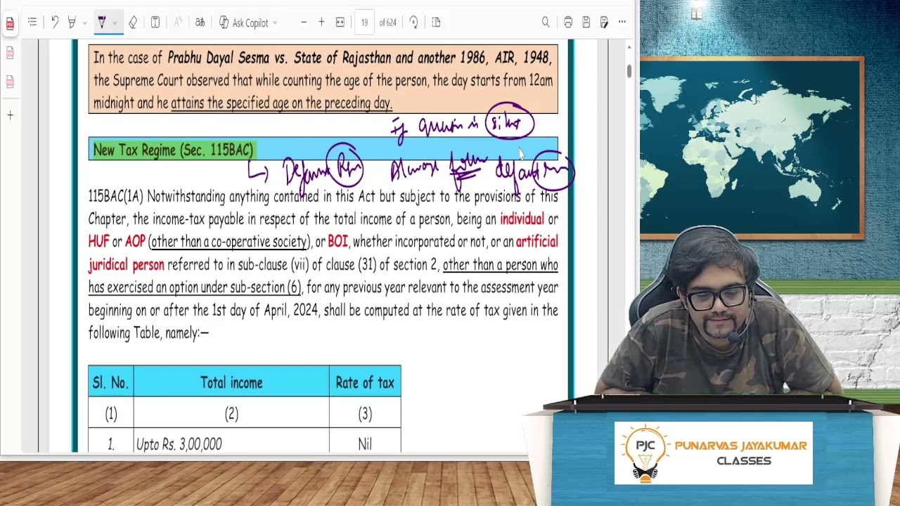 CA Final Direct Tax Exam Oriented Batch - May / Sep 2026 & Jan 2027 | Part 2 -  Topic - Basics
