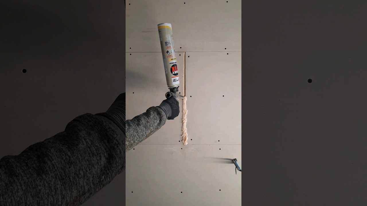 Joints placo l'astuce du PRO #shorts #plaquiste #artisan #astuce #bande #platre