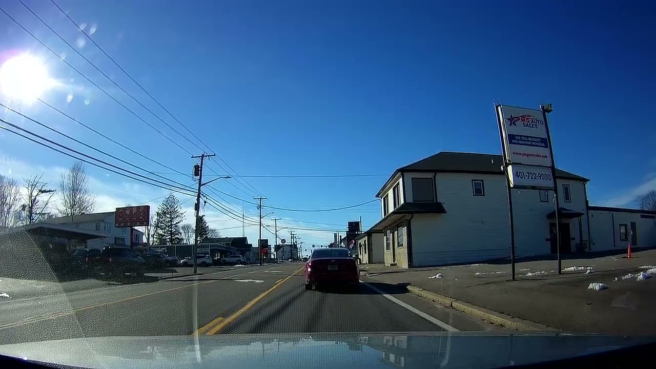 Driving in North Providence, Rhode Island