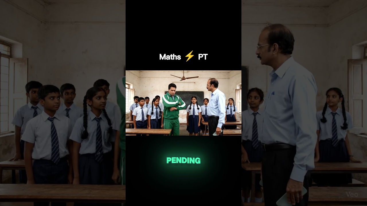 Maths Sir Crying 😭 vs English Ma&rsquo;am Smiling 😊 | PT Sir&rsquo;s Real Face 😂 #youtubeshorts #comedyshorts
