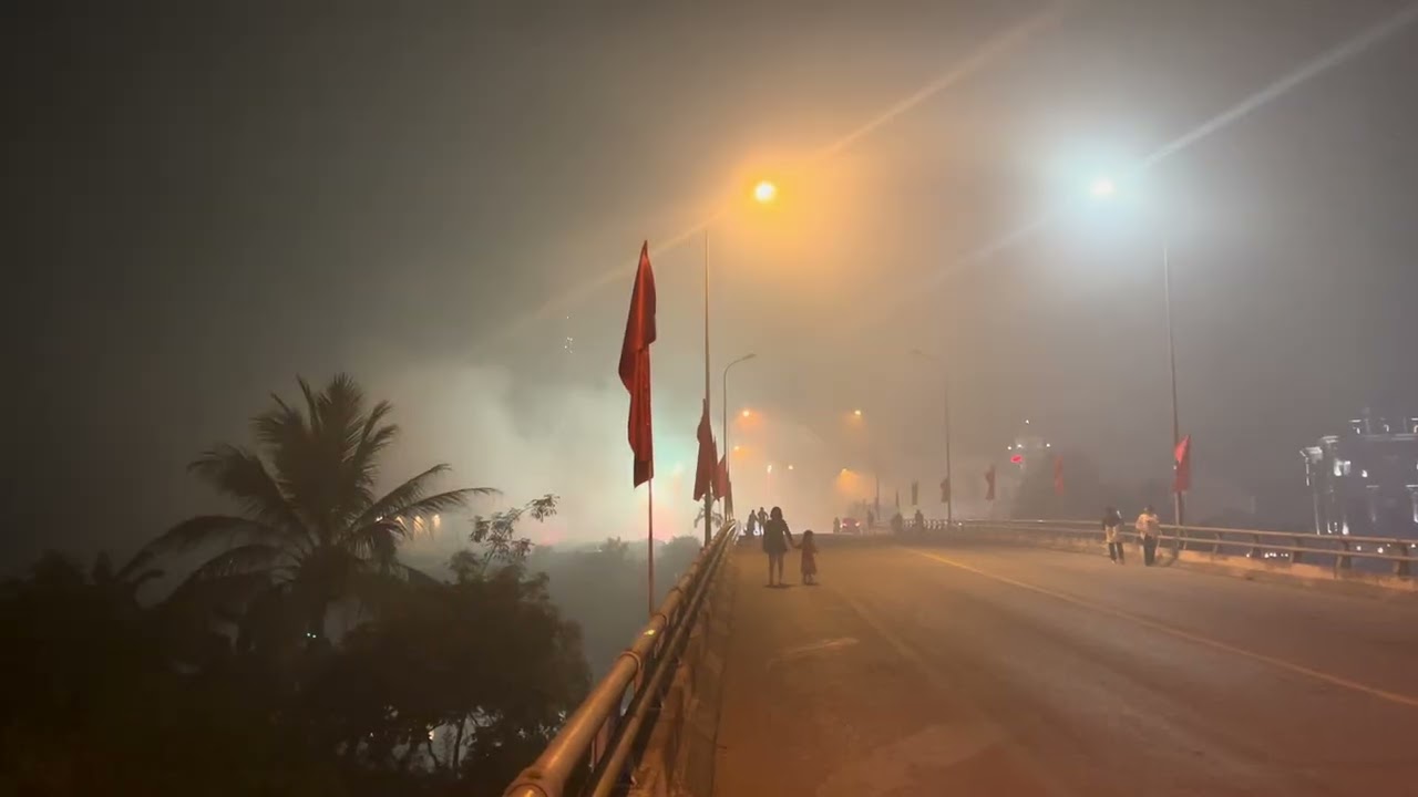 Mãn nhãn với 20p pháo hoa đêm giao thừa của khu phố Cầu ràm Vĩnh lại Hphòng đón xuán Bính Ngọ 2026