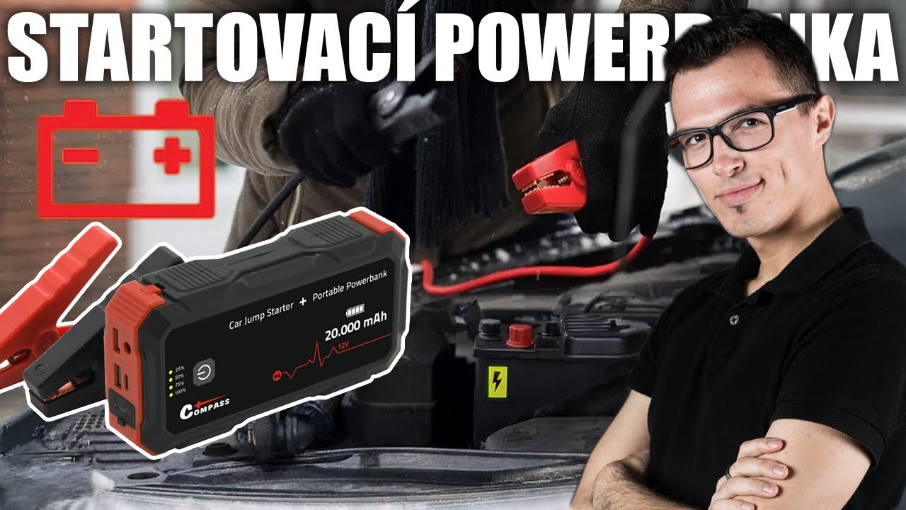 Powerbanka, co nastartuje auto! 🔋🚗 Unboxing a recenze COMPASS 💥