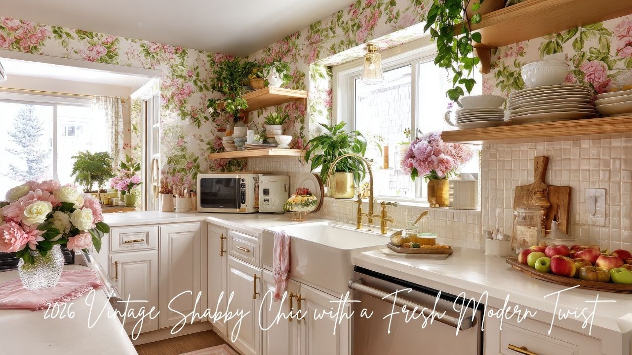 Small Kitchen, Big Romance 💕 | 2026 Vintage Shabby Chic with a Fresh Modern Twist