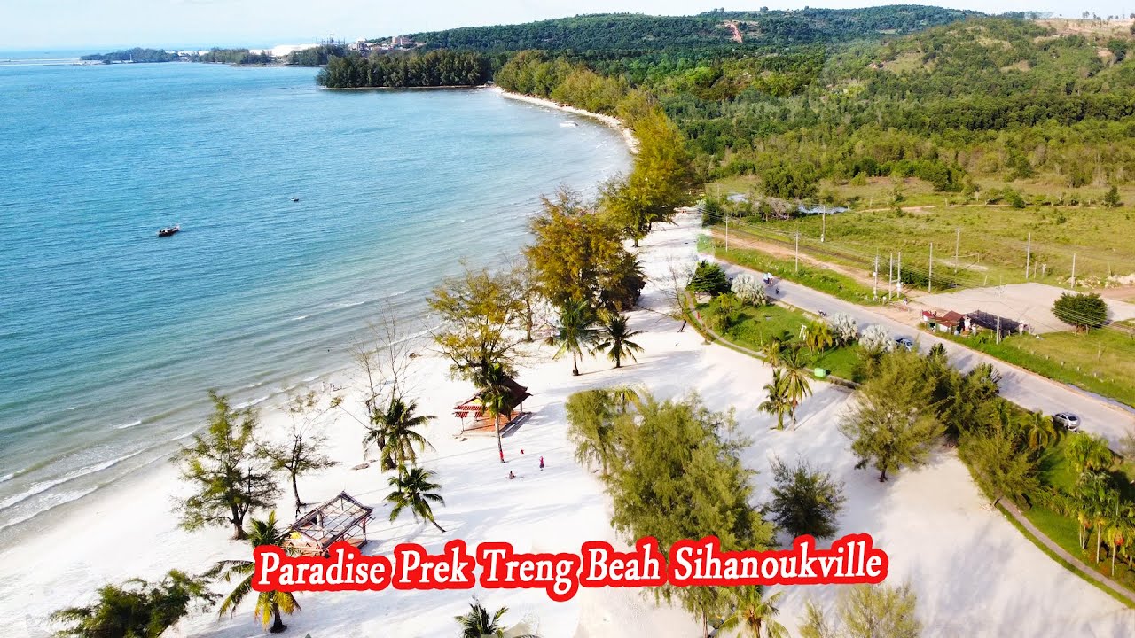 [4K] Paradise Prek Treng beach Sihanoukville, Cambodia 2022