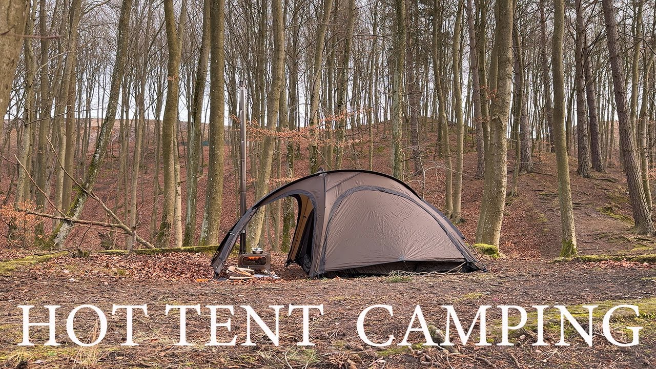 Hot Tent  Camping With Wood Stove  |  Pomoly Leo 2 and T-Brick 2.0