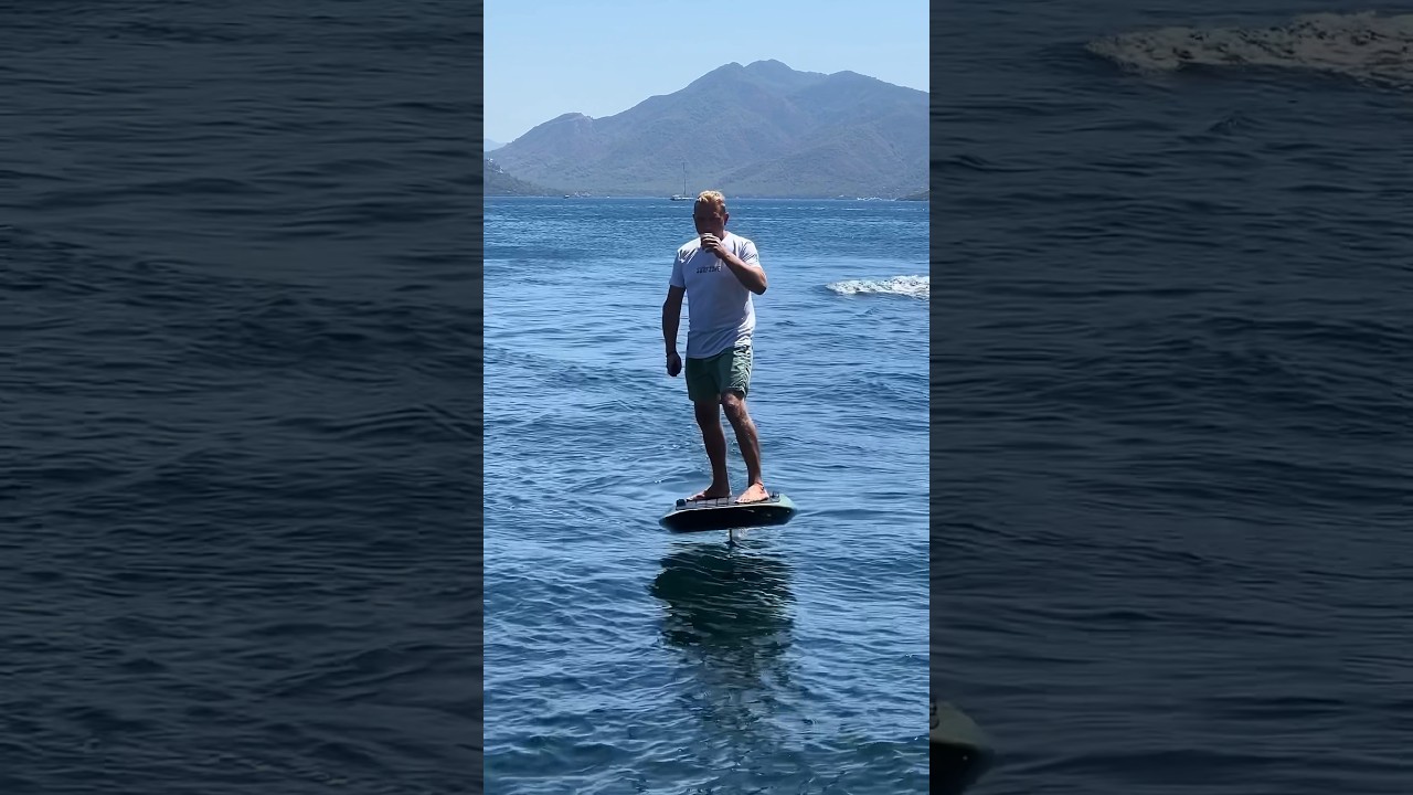 Morning water #foil #efoil #esurf #watersport #mood #surfzone #turkey #marmaris #stile #rich #new