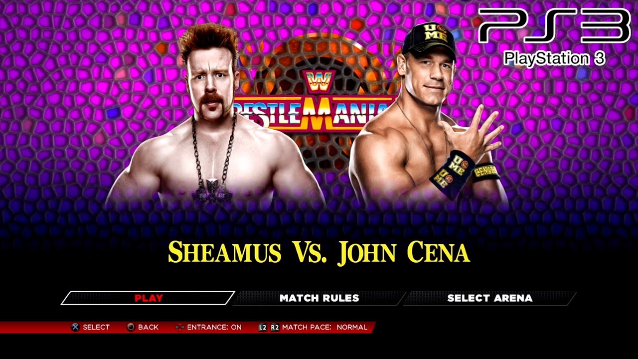 WWE 2K14 PS3 - Sheamus VS John Cena (WM 26) [2K][mClassic]