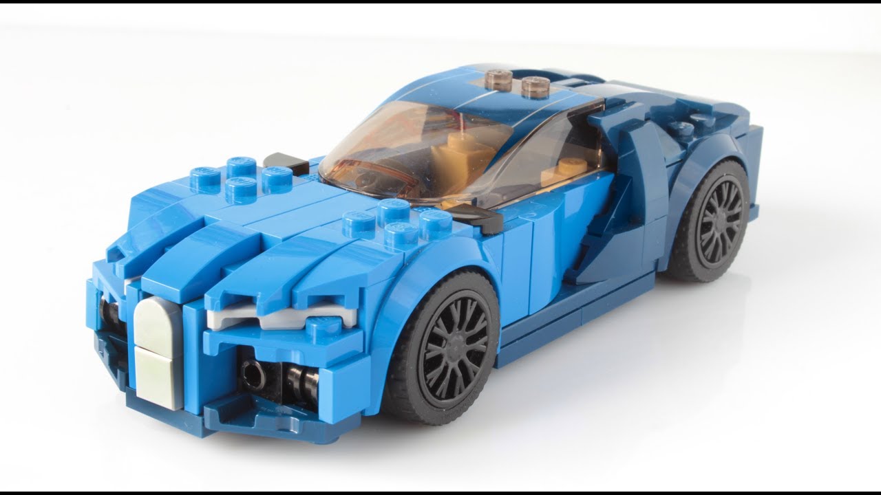 Lego Bugatti Chiron MOC in minifig scale
