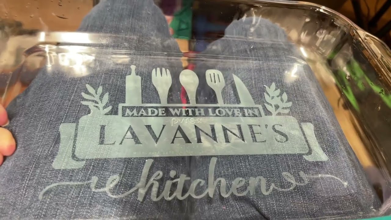 GREAT Christmas Gift! DIY Etched Casserole Dish - Personalized!