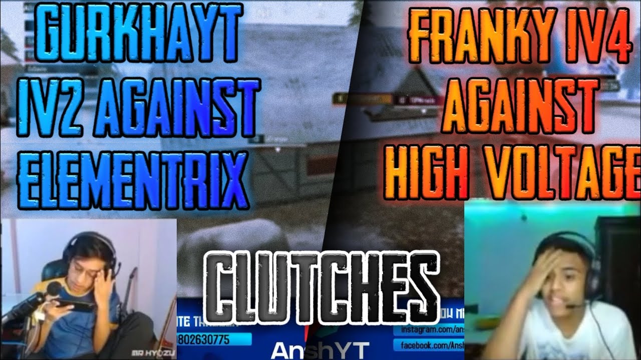 GURKHAYT 1V2 AGAINST ELEMENTRIX || FRANKY 1V4 AGAINST HIGH VOLTAGE || PUBGM NEPAL - GAURABYT ||