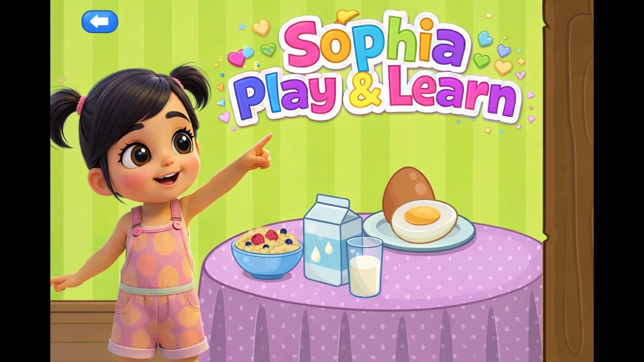 Vamos a comer aprende con colores numeros figuras / Lets eat learn with colors numbers shapes